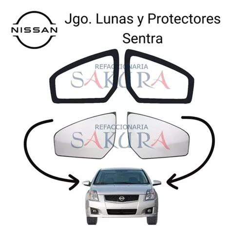 Lunas Y Protectores Espejos Laterales Sentra 2007 2012 Meses Sin