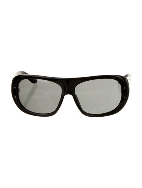 Dolce And Gabbana Shield Tinted Sunglasses Black Sunglasses Accessories Dag428156 The Realreal