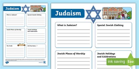 Judaism Fact File Template Teacher Made Twinkl Worksheets Library