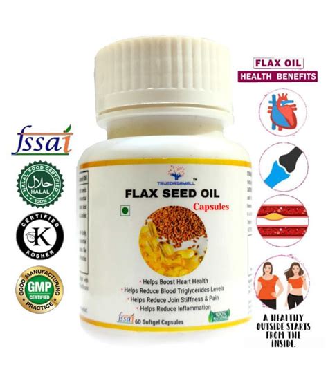 TRUEDREAMALL Flax Seed Oil Natural Source Of Omega 3 6 9 Reduces