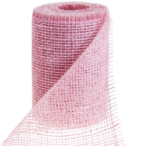 Floristik24 Be Chemin De Table Jute Ruban De Table Ruban De Jute Rose