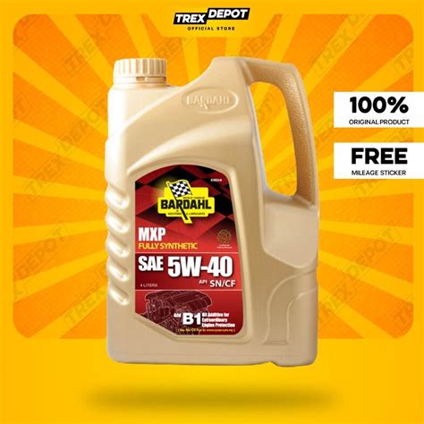 Bardahl Mxp Fully Synthetic Engine Oil W L Lazada