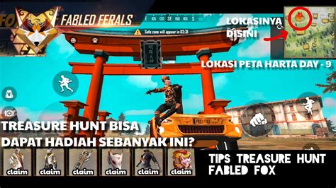 LOKASI PETA HARTA KARUN FF HARI INI KE 9 TREASURE HUNT FREE