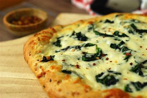 Spinach Alfredo Pizza Spinach Alfredo Vegetarian Cooking Alfredo Pizza