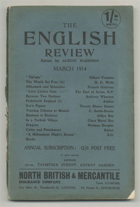 The English Review Vol Xvi No March By Douglas Norman