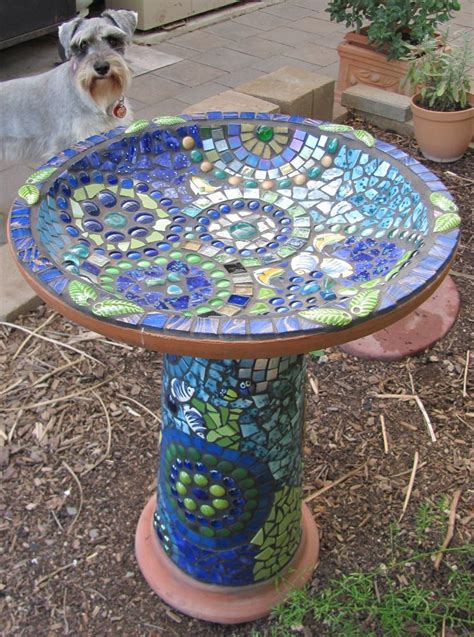 Cooking Crafts And Freedom Crafts Mosaic Bird Bath Mosaic Decor