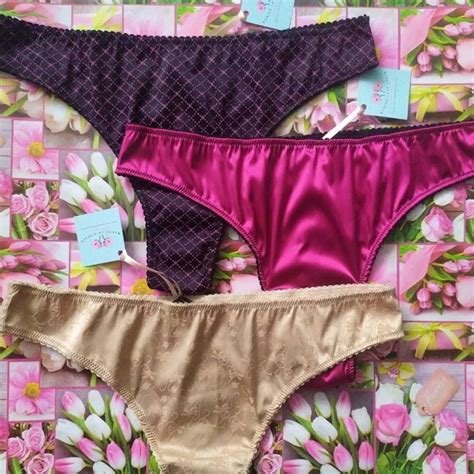 Satin Bikini Panties Etsy