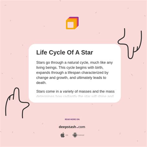 Life Cycle Of A Star - Deepstash