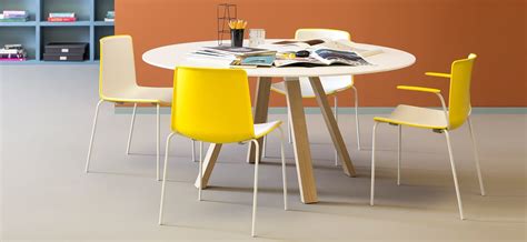 Arki Table Arkw Wood Round Table Wooden Table By Pedrali