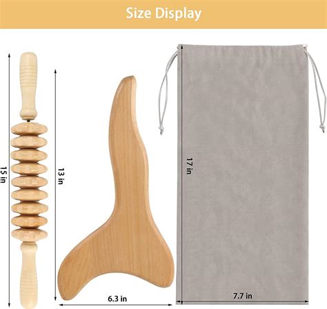 Pcs Wooden Gua Sha Tools Lymphatic Drainage Tool Machomby Wood