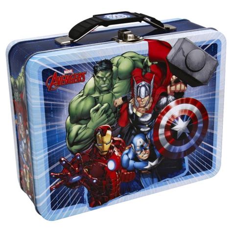 Avengers White Tin Lunch Box