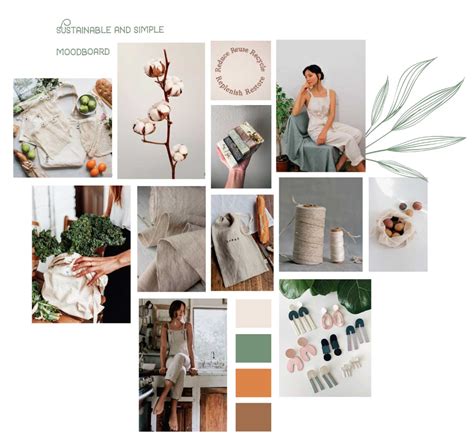 Sustainable Mood Board Vegan Aesthetic Eco Aesthetic Sustainable