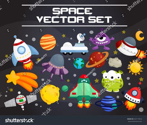 Conjunto Vectorial De Espacio Vector De Stock Libre De Regalías