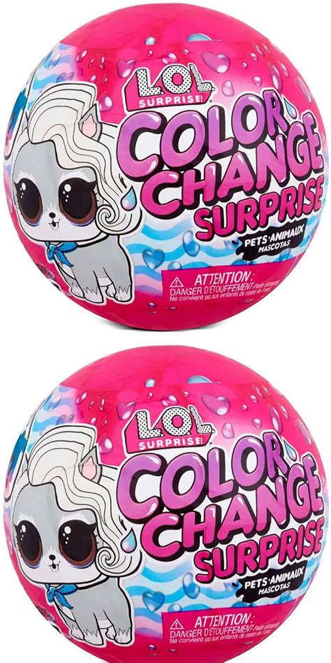 Lol Surprise Color Change Surprise Pets Lot Of 2 Mystery Packs Mga