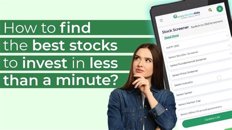 How To Find The Best Stocks To Invest In Less Than A Minute