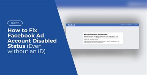 How To Fix Facebook Ad Account Disabled Status Whatalife