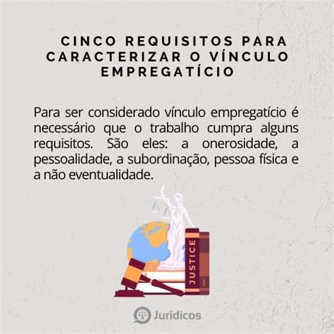 Quais Os Cinco Requisitos Para Caracterizar O V Nculo Empregat Cio