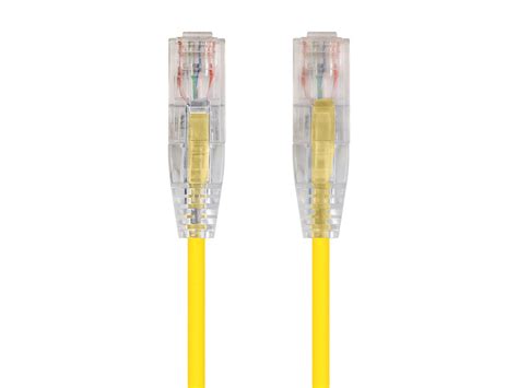 StarTech.com 7FT Cat6 High-Density 28AWG Slim Data Center Patch Cord — Yellow (Single) (N6PAT-C6-SLIM-7FT-YL-1PK)