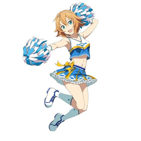 Safebooru 1girl Aqua Eyes Armpits Brown Hair Cheerleader Full Body