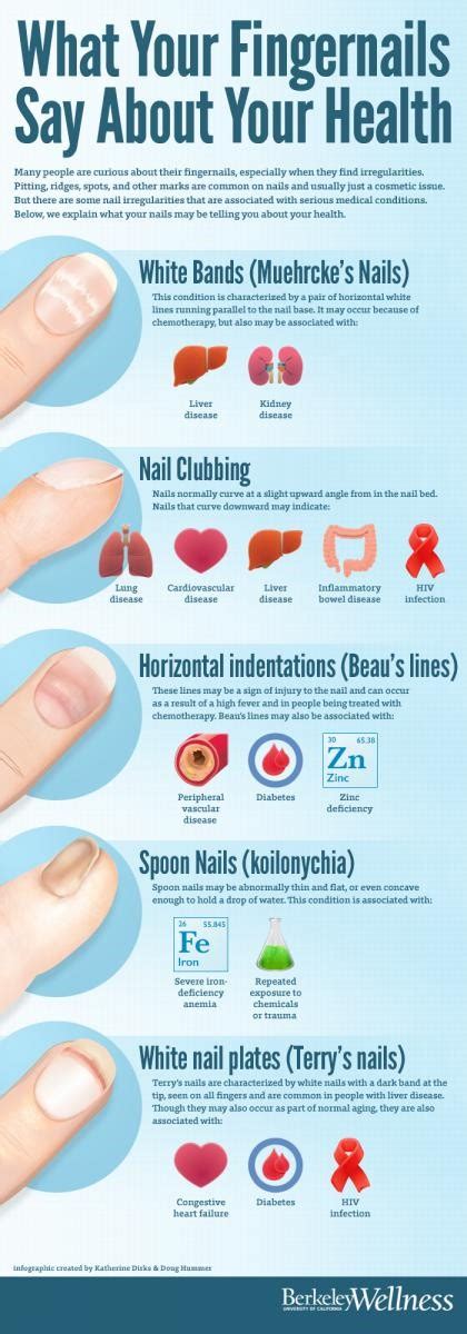 What Your Fingernails Say About Your Health Infographic Infographics