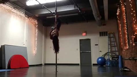 Maggie Ann Spin Pole Sequence With Twisted Ballerina Pole Dancing