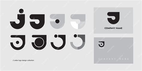 Premium Vector | Modern minimalist j letter logo vector design collection