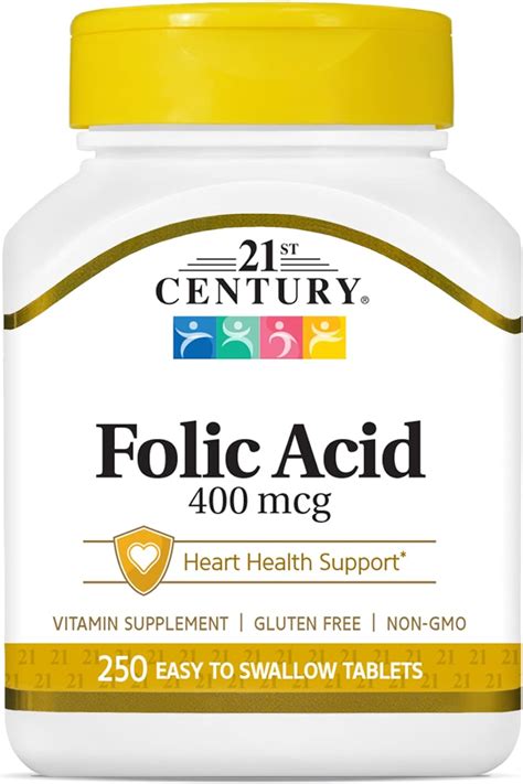 21st Century Folic Acid 400 Mcg Tablets Review Vitamin Reviewer