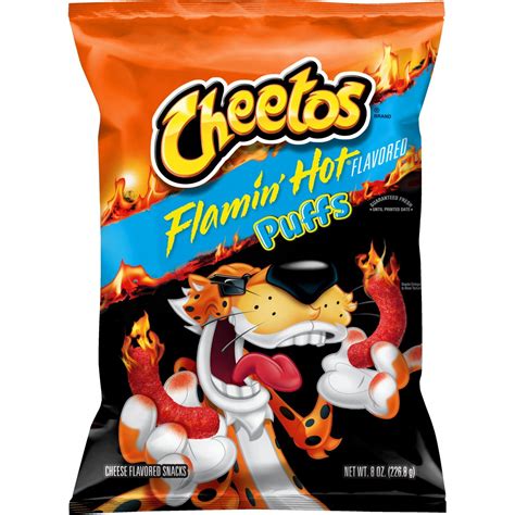 Cheetos Puffs Cheese Flavored Snacks Flamin Hot Flavored Oz Price Rite