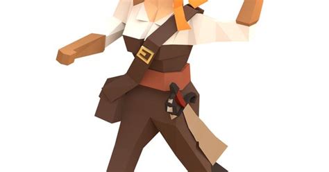 Pirates Of The Polygon Sea On Behance Low Poly Pinterest Models