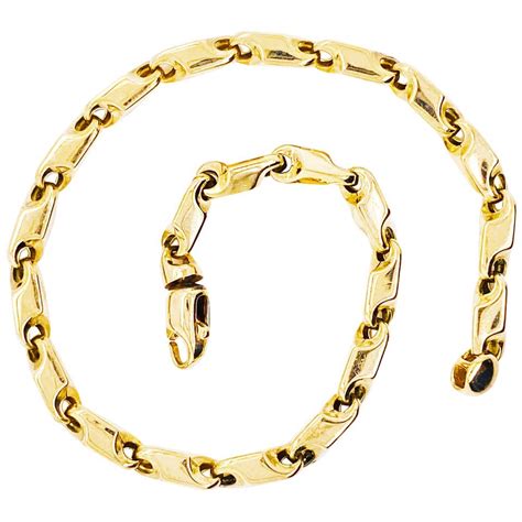 Miami Cuban Chain Bracelet 14 Karat Yellow Gold Men's and Women's Chain ...