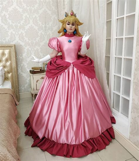 Princess Peach Mario Games Inspired Cosplay Costume Made to | Etsy