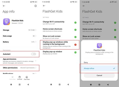 How to enable “Display pop-up windows while running in the background