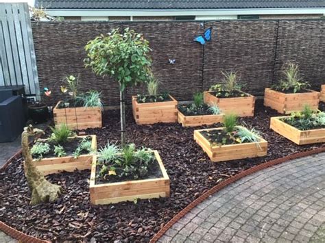 Verhoogde Border Van Hout Tuinwaardig