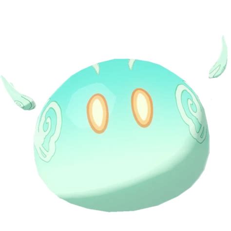 Genshin Impact Cute Anemo Slime Magnet For Sale By Tunafishart