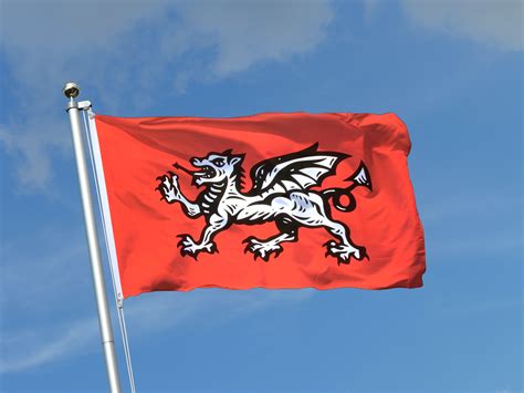 England white dragon - 3x5 ft Flag (90x150 cm) - Royal-Flags