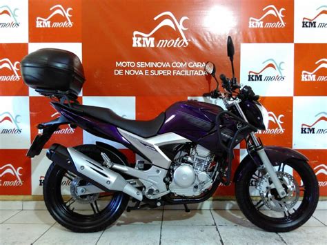 Yamaha Fazer Ys250 2011 Roxa KM Motos Sua Loja De Motos Seminovas