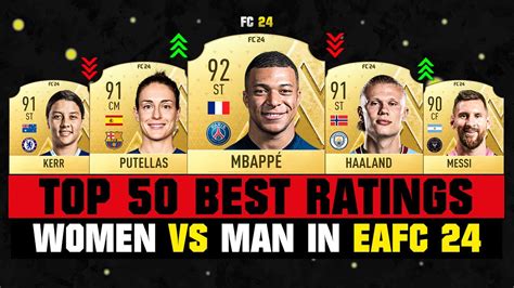 Fifa Top Best Women Ratings Vs Man Ratings Ea Fc Ft