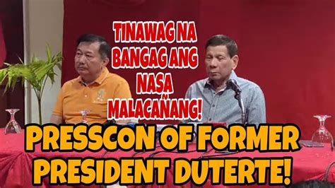 FORMER PRESIDENT DUTERTE SINAGOT SI MARCOS TINAWAG NA BANGAG YouTube