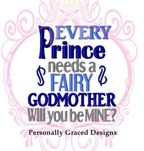 Every Prince Needs A Fairy Godmother Will You Be Mine Machine Etsy