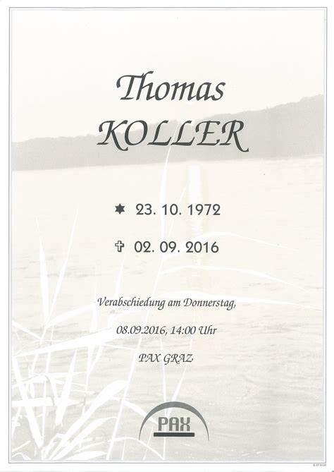 Parte für Thomas Koller pax requiem