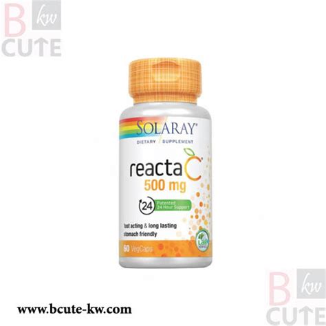 Solaray Reacta Vitamin C Mg Vegcaps Bcute Kw