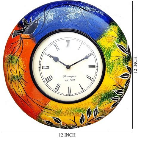 Ethnic Clock Nature Designer Wall Hanging - Gangamani Fashions (Art ...