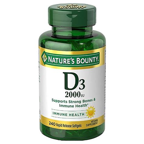 Nature S Bounty Vitamin D Iu Softgels Walgreens