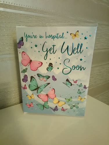 Get Well Soon Card (you'rein hospital) | kazonlinebargains