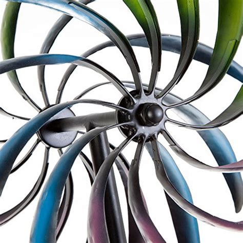 Outdoor Stainless Steel Rainbow Kinetic Wind Spinner Sculpture