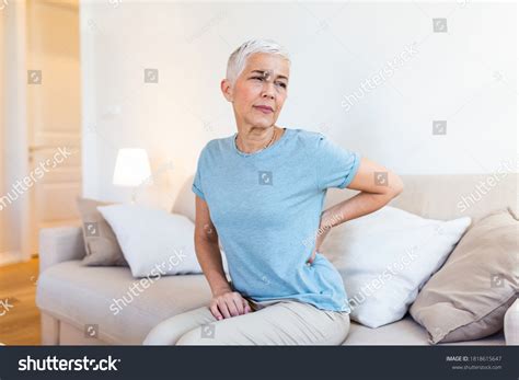 Unhappy Grey Haired Mature Woman Closed Stock Photo Shutterstock