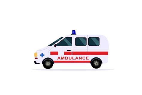 Vector illustration of an ambulance