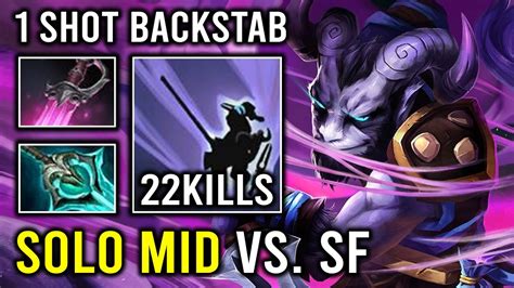 How To Solo Mid Riki Against Carry SF With 1 Shot Backstab Khanda Crit