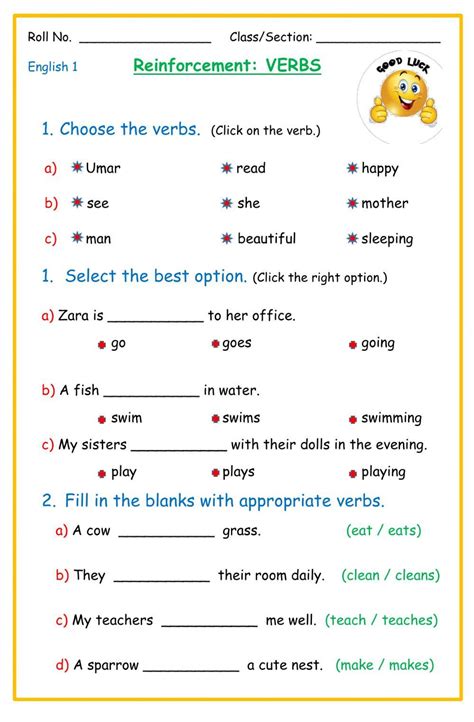 Verbs Worksheets For Grade 9 Pdf Hot Sex Picture