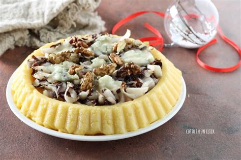 Crostata Di Polenta Con Gorgonzola E Radicchio Cotto In Un Click